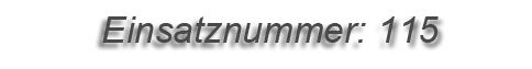 Einsatznummer: 115 Einsatznummer: 115
